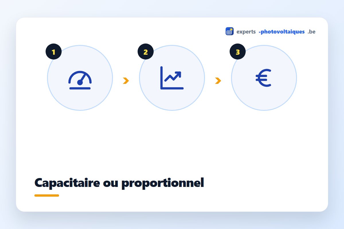 Comparaison entre tarif prosumer capacitaire et proportionnel en Wallonie