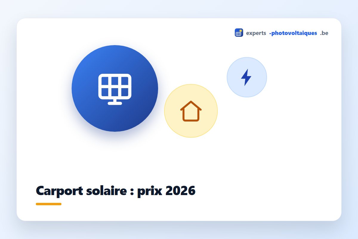 Carport solaire avec panneaux photovoltaïques au-dessus d'une voiture