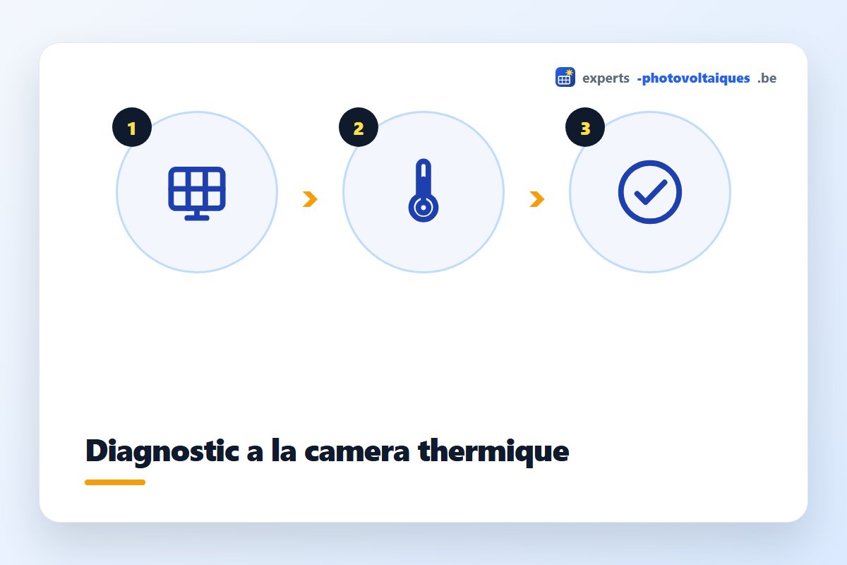 Diagnostic d'un panneau photovoltaïque à la caméra thermique