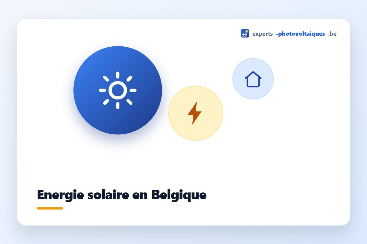 Énergie solaire captée par des panneaux sur une toiture en Belgique