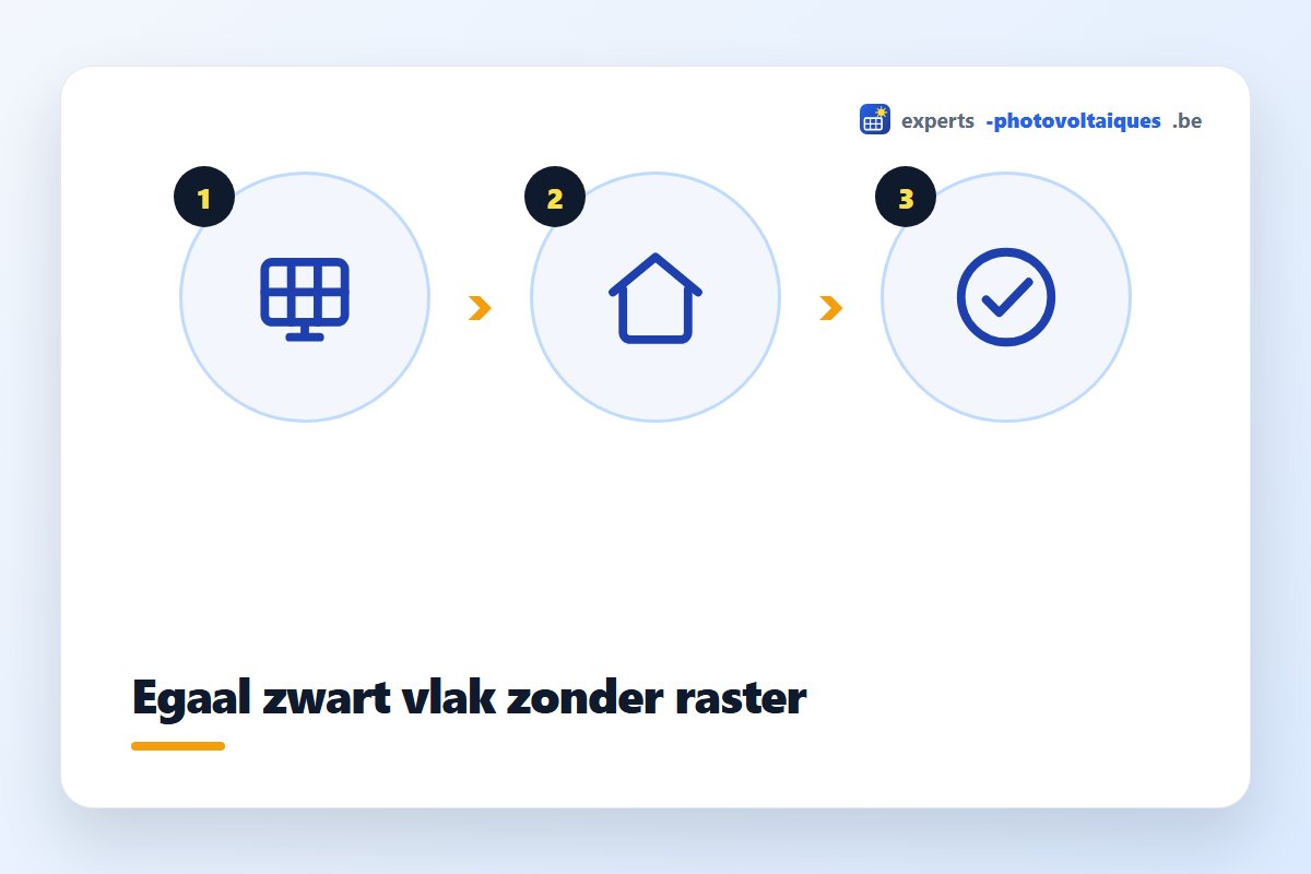 Esthetisch resultaat van full black zonnepanelen op een zichtbaar dak