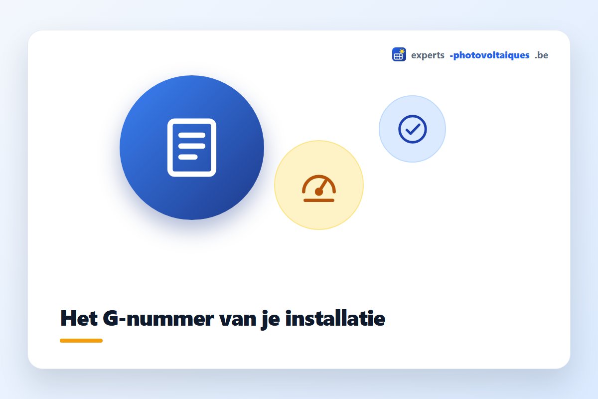 G-nummer van een zonnepaneleninstallatie opzoeken bij Fluvius