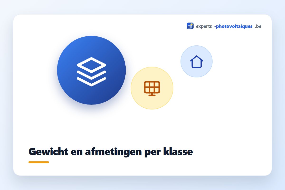 Gewicht en afmetingen van een standaard zonnepaneel
