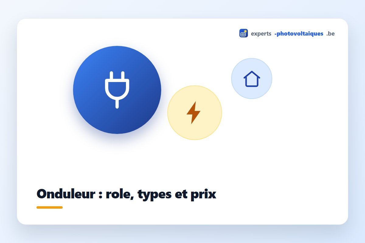 Onduleur photovoltaïque installé sur un mur de garage