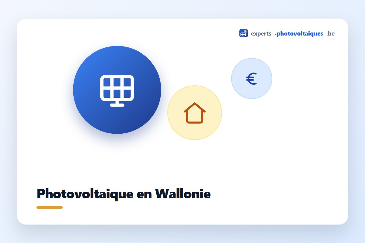 Panneaux photovoltaïques sur une maison en Wallonie
