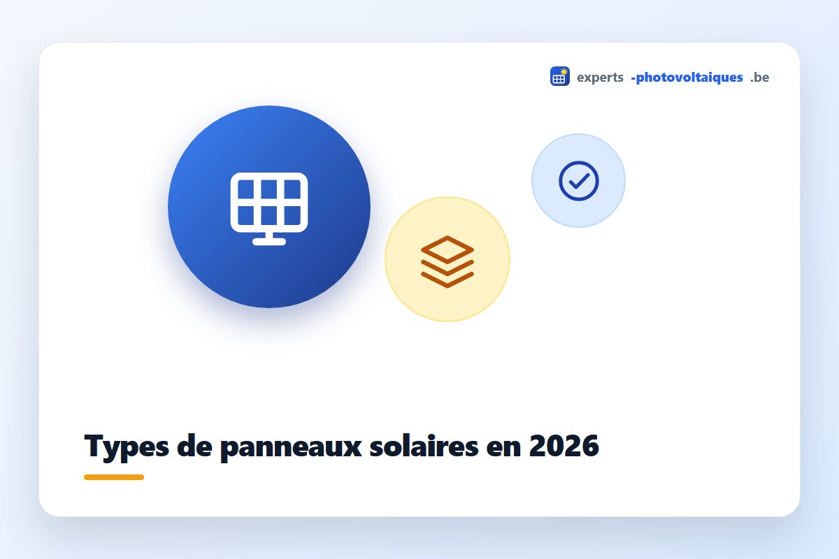 Différents types de panneaux solaires comparés en 2026
