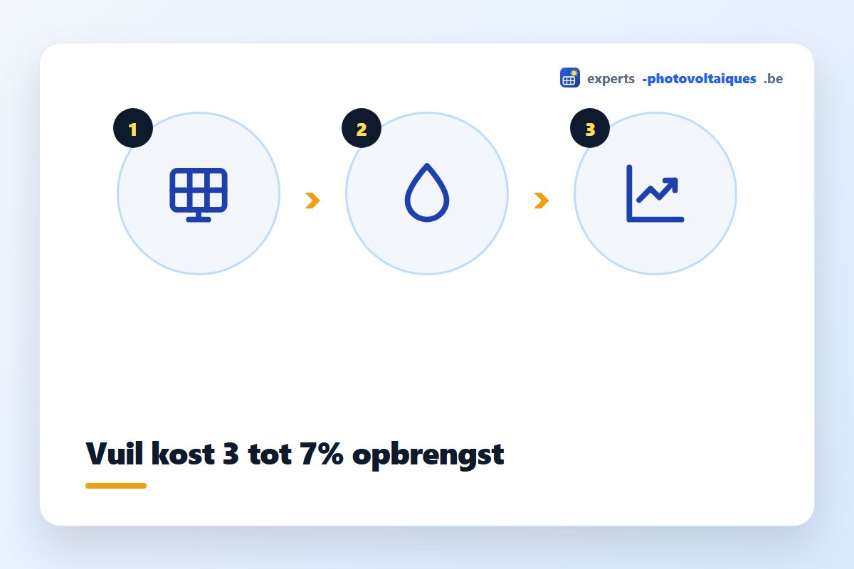 Vervuiling veroorzaakt opbrengstverlies bij zonnepanelen