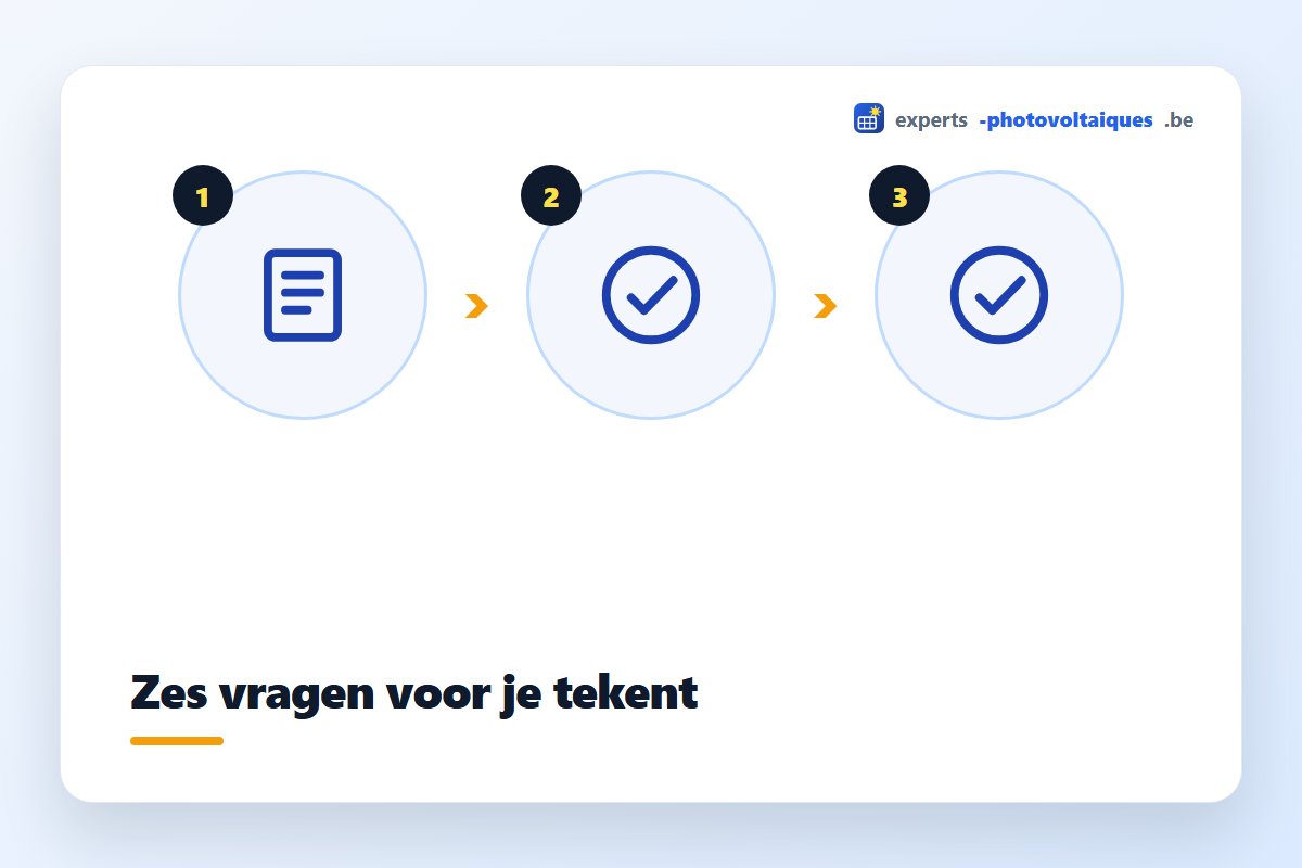 Vragen om een installateur van zonnepanelen te beoordelen
