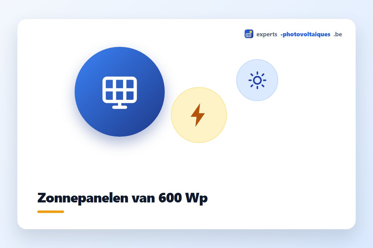 Groot zonnepaneel van 600 Wp op een hellend dak